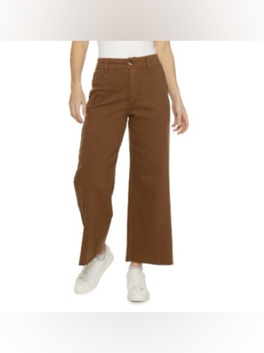 Oat New York Wide Leg High Rise Jeans in Harvest Brown Size: 2/26